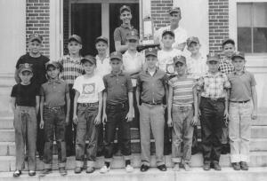 1957 little boys Allstars baseball Buzz Guterman
