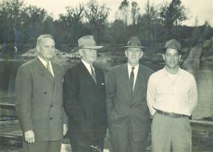 Dignitaries early const of Heman Talmadge Bridge